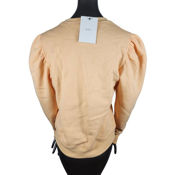 A.L.C. NWT Orange Sweatshirt Longsleeve Pullover Top ALC Large - Picture 4 of 5